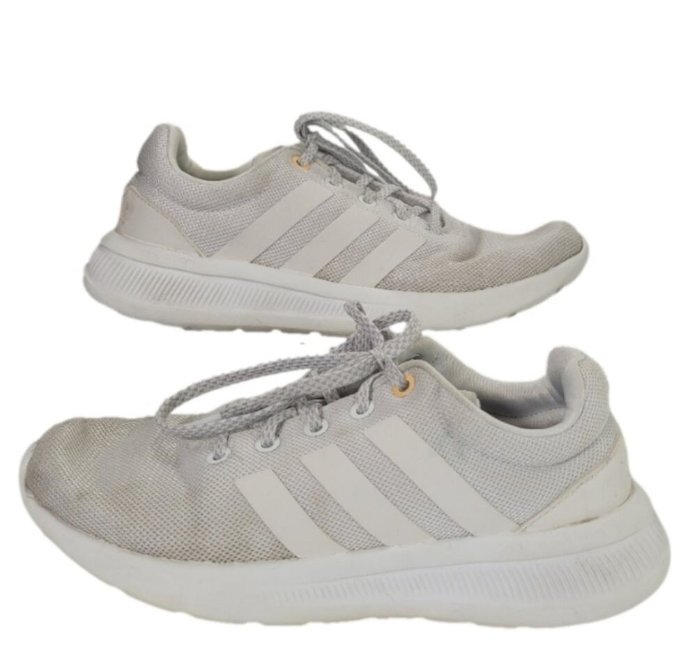 Adidas Sz, 6 Ultimate Cloudfoam Running Shoes - Grey & White Athletic Athleisure